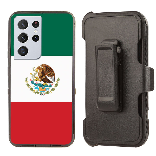 Shockproof Case for Samsung Galaxy S21 Ultra Mexico Flag