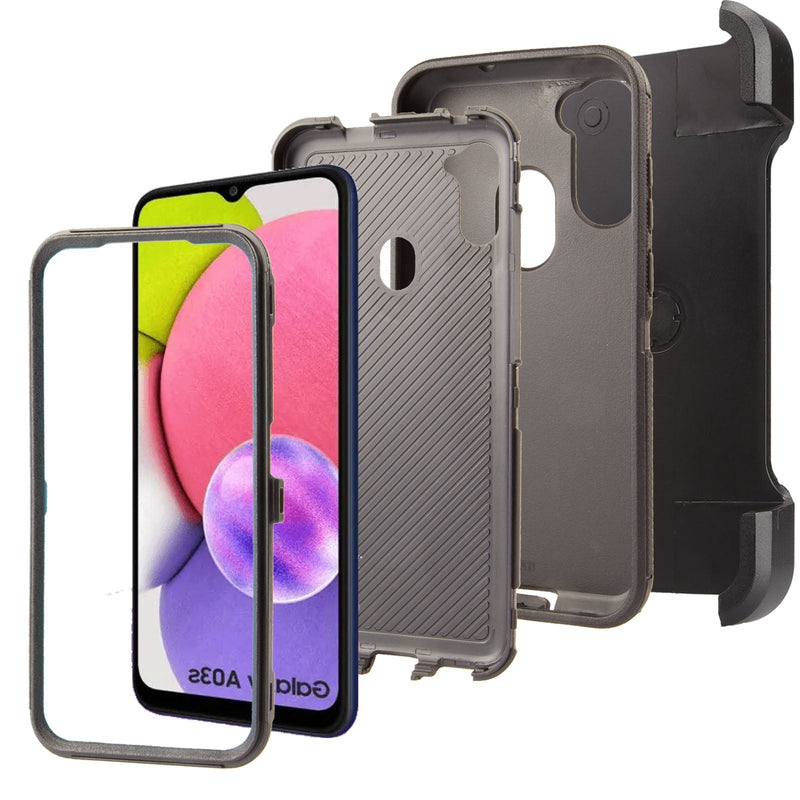 Rugged Shockproof Case for Samsung Galaxy A05S with Clip