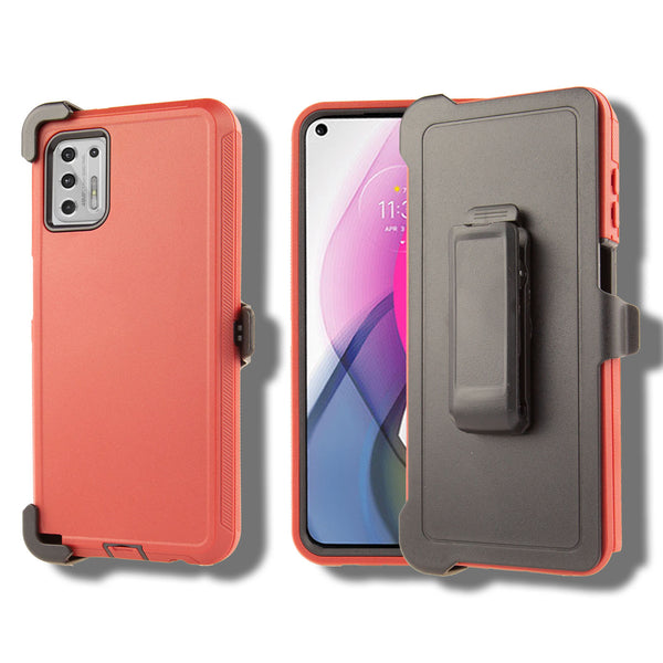Rugged Shockproof Case for Motorola Moto G Power (2024) with Clip