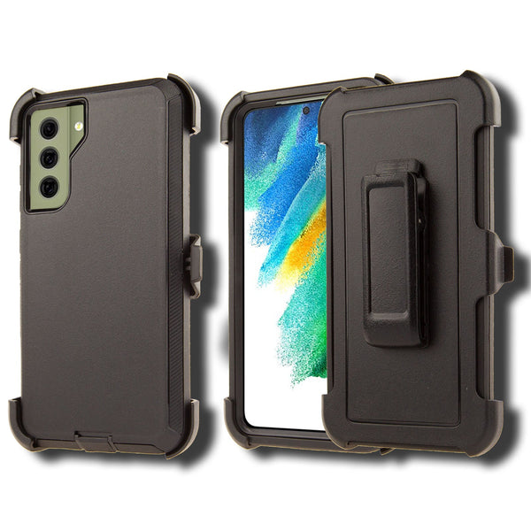 Shockproof Case for Samsung Galaxy S21 FE Cover Clip Rugged Heavy Duty