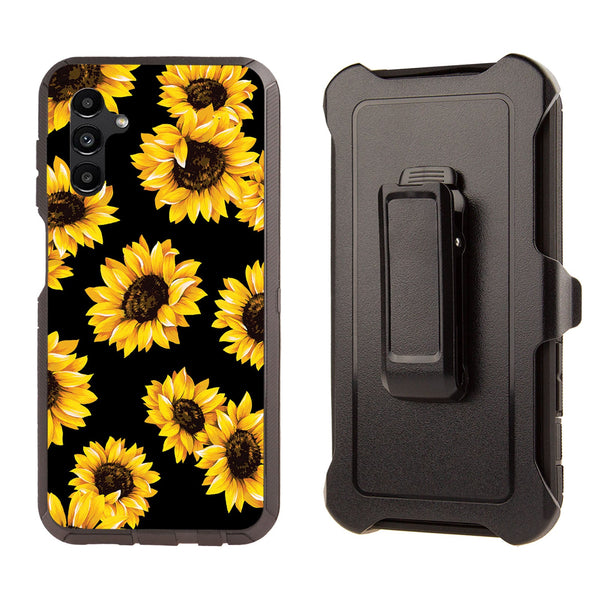 Shockproof Case for Samsung Galaxy A14 Sunflower Sun Flower Cover Clip Rugged