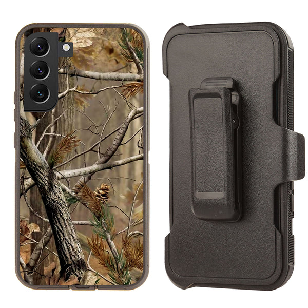 Shockproof Case for Samsung Galaxy S22 Camouflage Tree  Cover Clip