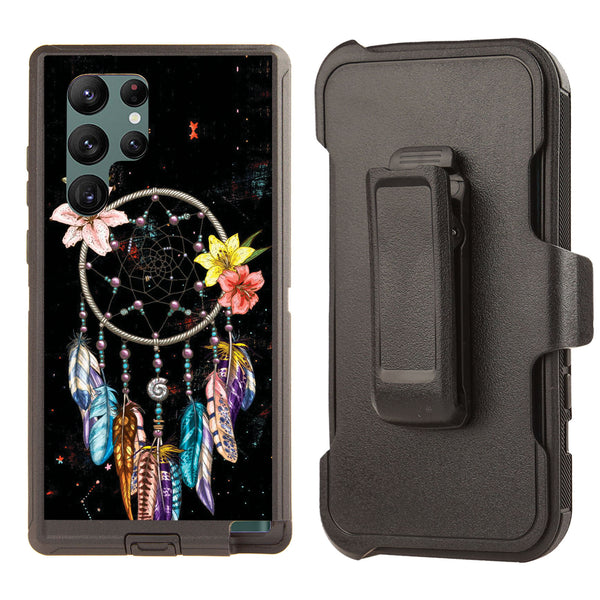Shockproof Case for Samsung Galaxy S23 Ultra with Clip Dream Catcher