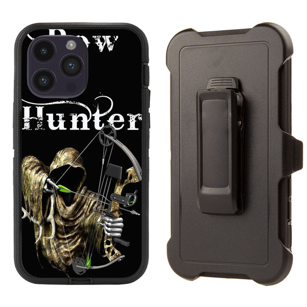 Shockproof Case for Apple iPhone 14 Pro Bow Hunter Grim Arrow Cover