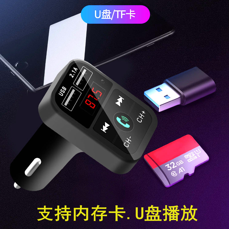 B2 Car Kit Handsfree Wireless Bluetooth FM Transmitter LCD MP3 Player USB Charger 2.1A