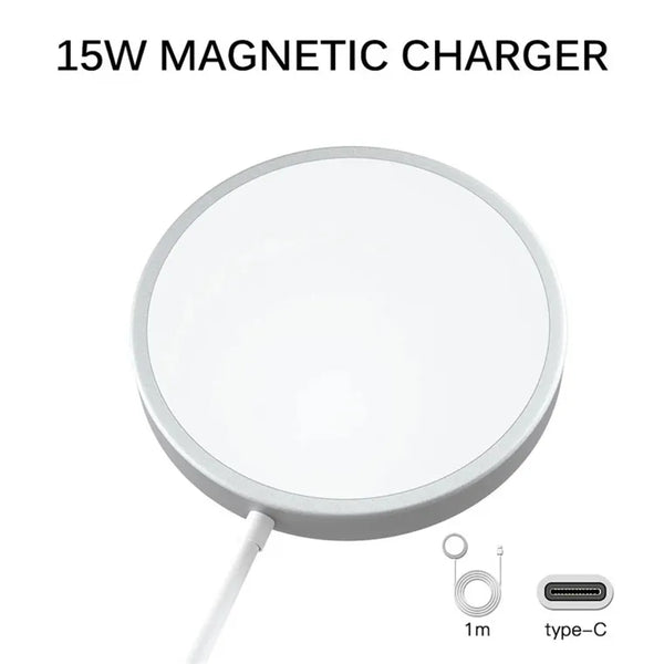 15W Magnetic Wireless Charger Fast Charging Magsafe Pad For iPhone