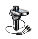Q15 Car MP3 Player Bluetooth Kit FM Transmitter Receiver LCD Display Car Charger+Data Charging Cable Hands-Free Car Kits Charger