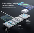 Travel Charger for Multi Devices Foldable 3 in 1 Wireless Charging