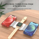 Travel Charger for Multi Devices Foldable 3 in 1 Wireless Charging