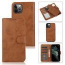 Magnetic Removable Wallet Flip Phone Case Cover For iPhone 13 Pro Max