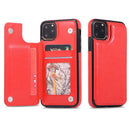 For Apple iPhone 14+/15+ (6.7") Wallet Card Case Magnetic Light Weight Stand-Red