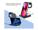 Foldable 3 in 1 Wireless Charger Stand for iWatch AirPods iPhone Induction Fast Charging Dock Station