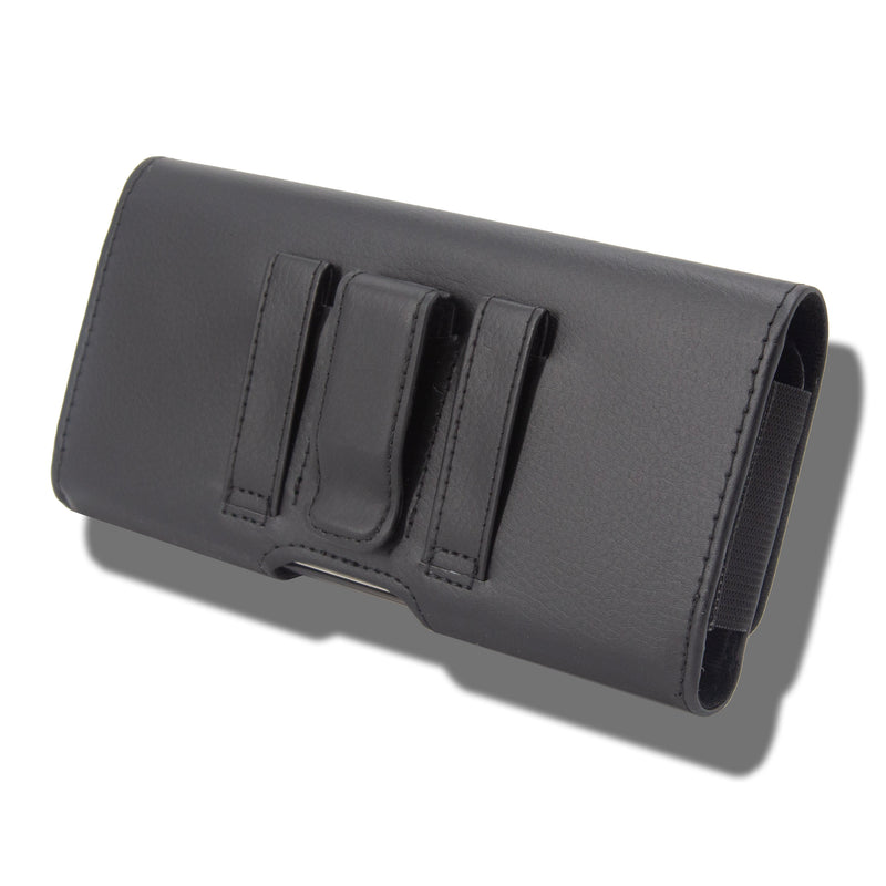 CellStory Leather Pouch Holster Horizontal Magnetic Closure Belt Clip Loop Card Slot 6.9"