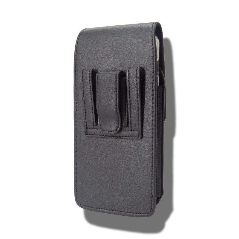 CellStory Leather Pouch Holster Vertical Magnetic Closure Belt Clip Loop Card Slot 6.2"