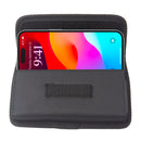 CellStory Canvas Pouch Holster Horizontal Velcro Closure Belt Clip Card Slot 6.9"/7.0"