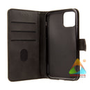 Premium Synthetic Leather Wallet Case for Apple iPhone 15 Pro (6.1") With Credit Card Holder Stand