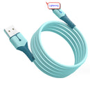 3ft Liquid Silicone Lightening Cable Data Sync Charger Cord for iPhone IOS