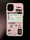 Hard Acrylic Shockproof  Case  for Apple iphone 11 6.1" Boarding Pass