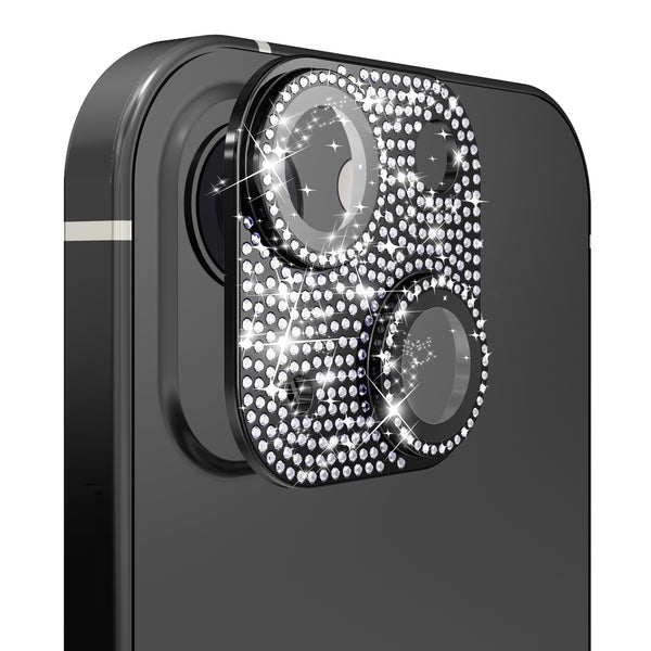 Bling Luxury Glitter Diamond Back Camera lens protector For iphone 15 / 15 Plus