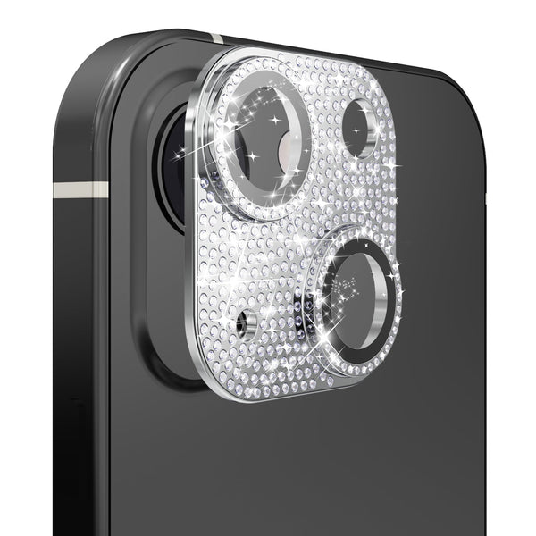 Bling Luxury Glitter Diamond Back Camera lens protector For iphone 15 / 15 Plus