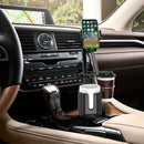 Universal Cell Phone Car Mount 2 Cup Mug Holders