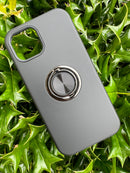 For Apple iPhone 15 Armor Magnetic Case Hybrid Metal Ring Holder Stand