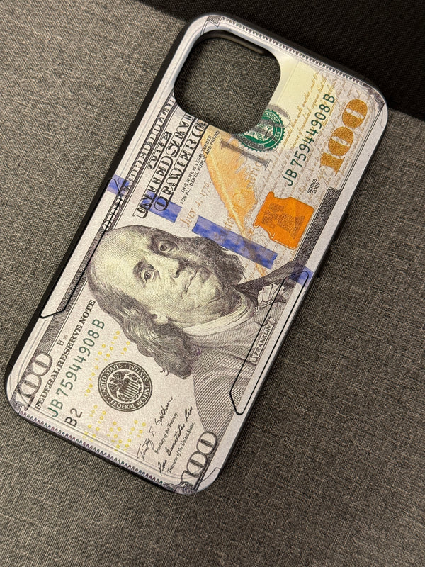 Printed Shockproof Commander Case for Apple iPhone 15 $100 Bill