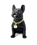 Portable Bluetooth Bulldog Speakers With Microphone Black