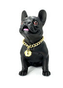 Portable Bluetooth Bulldog Speakers With Microphone Black