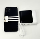 Fast Charge Power Bank Portable Charger Battery 10,000mAh Capacity 4 Built-in Cables for iPhone Samsung Motorola