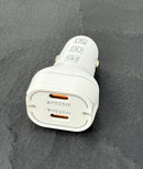 50W PD Type C Dual USB C Port Car Charger Fast Charging Cigarette Lighter Adapter