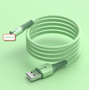 3ft Liquid Silicone Lightening Cable Data Sync Charger Cord for iPhone IOS