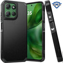 For Moto G Power 2025 Tough Strong Hybrid Case Cover - Black