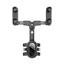 Universal Twist Adjustable Rearview Mirror Phone Holder Mounts Multi Function