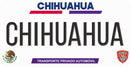 Thick Aluminum License Plate for Front of Car Truck Chihuahua