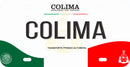 Thick Aluminum License Plate for Colima (WHT)