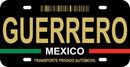 Thick Aluminum License Plate for Guerrero (BLK)