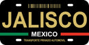 Thick Aluminum License Plate for Jalisco (Black)