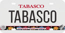 Thick Aluminum License Plate for Tabasco (White)