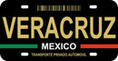 Thick Aluminum License Plate for Veracruz (Black)