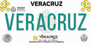Thick Aluminum License Plate for Veracruz (White)