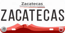 Thick Aluminum License Plate for Zacatecas (White)