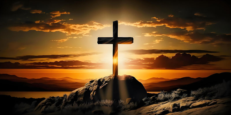 Thick Aluminum License Plate "Cross"