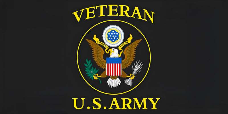 Thick Aluminum License Plate "Veteran"