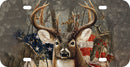 Thick Aluminum License Plate for Front of Car Truck Deer