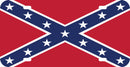 Thick Aluminum License Plate for Confederate Flag, Clean