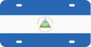 Thick Aluminum License Plate for Front of Car Truck Flag of Nicaragua
