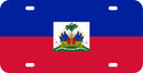 Thick Aluminum License Plate for Flag Of Haiti