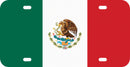 Thick Aluminum License Plate for Flag Of Mexico