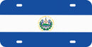 Thick Aluminum License Plate for Flag Of El Salvador